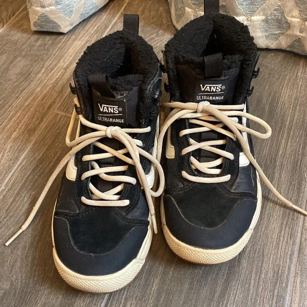 VANS HEIQ Eco Dry Dupont High Crocodile Skin Black Boots US Men 4.0 / Women 5.5